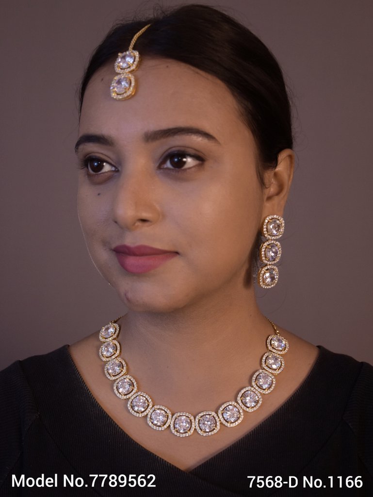 Original Cz Traditional Necklace - Style 2 - Amaara World