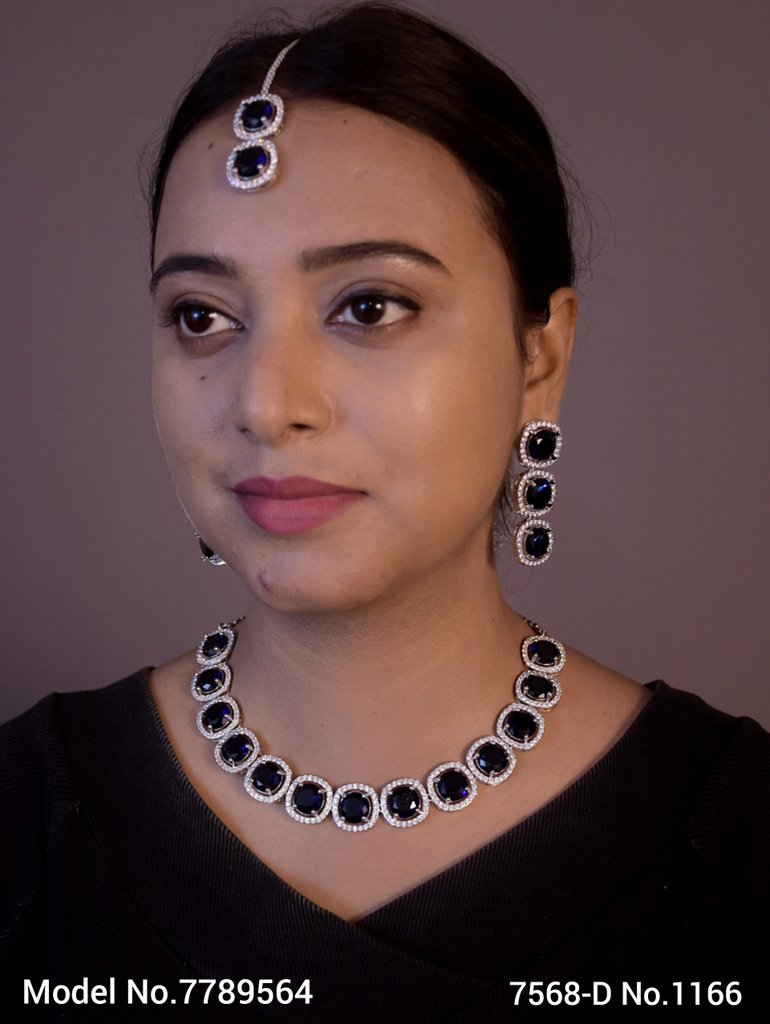Original Cz Traditional Necklace - Style 3 - Amaara World