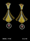 Indian Cz Earring preferred by Bollywood stars - Amaara World USA - SKU 77198