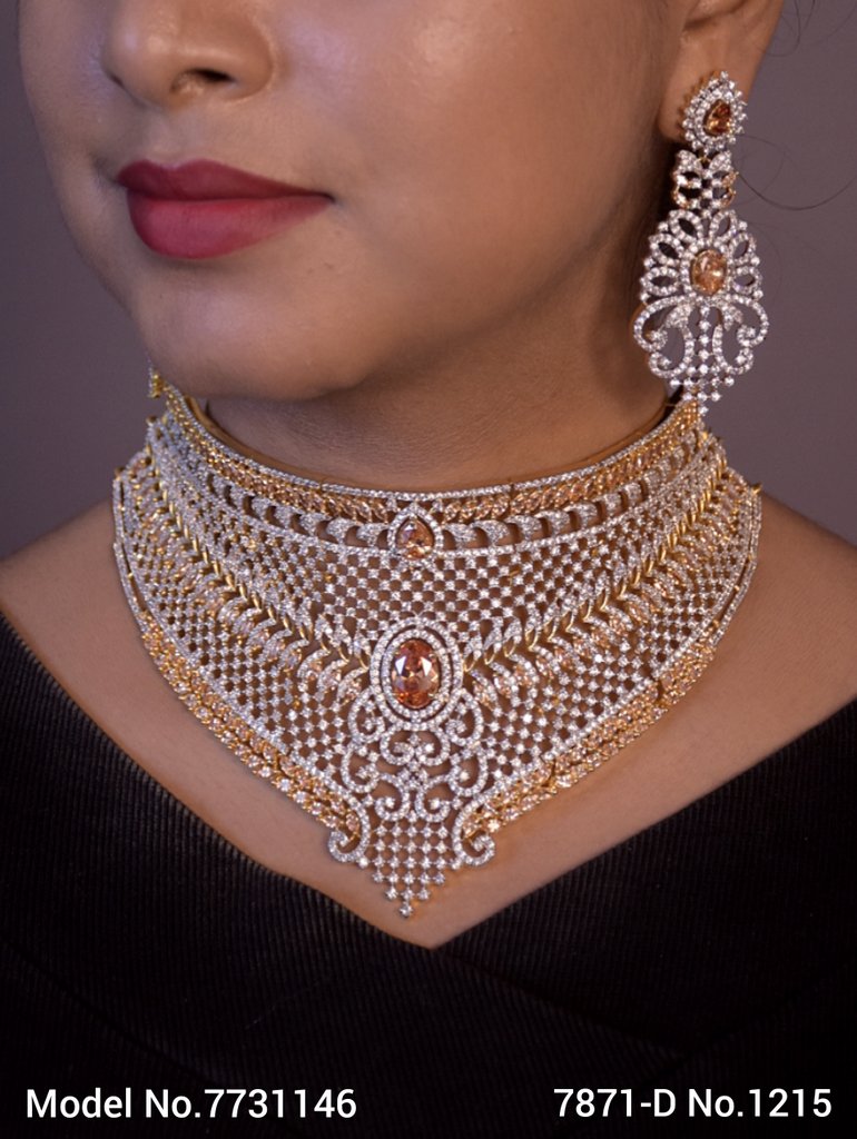 Imitation Diamond Cz Jewelry Set - 7731145 - Color variant