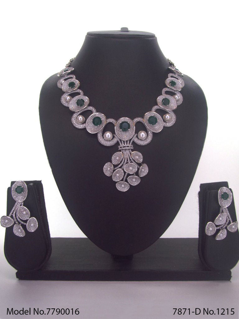 Original Cz Traditional Necklace - Style 2 - Amaara World