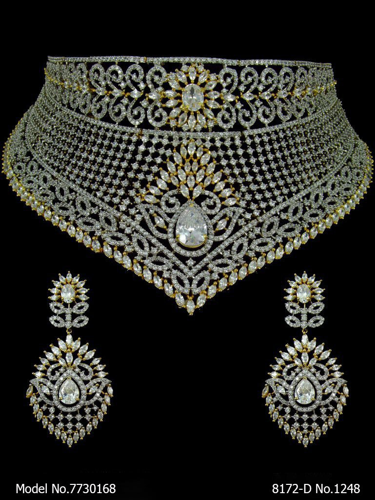 Artificial Lab Created Diamond Set - Amaara World USA - SKU 7730168