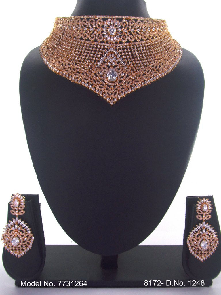 Imitation Diamond Cz Jewelry Set - 7731259 - Color variant