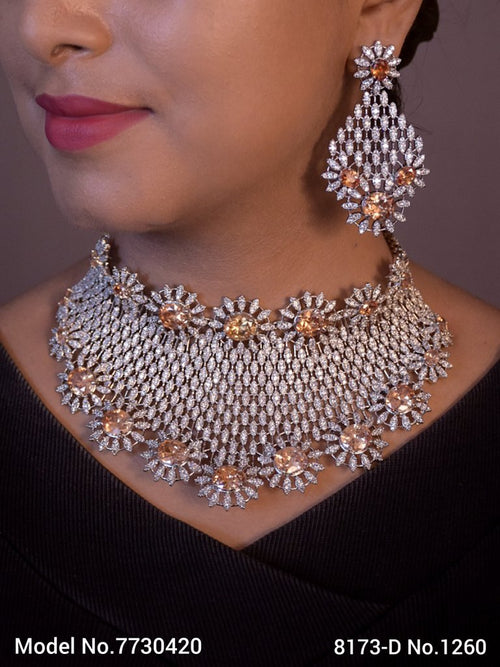 Choker Necklace Set for Weddings - 7730420 - View 1