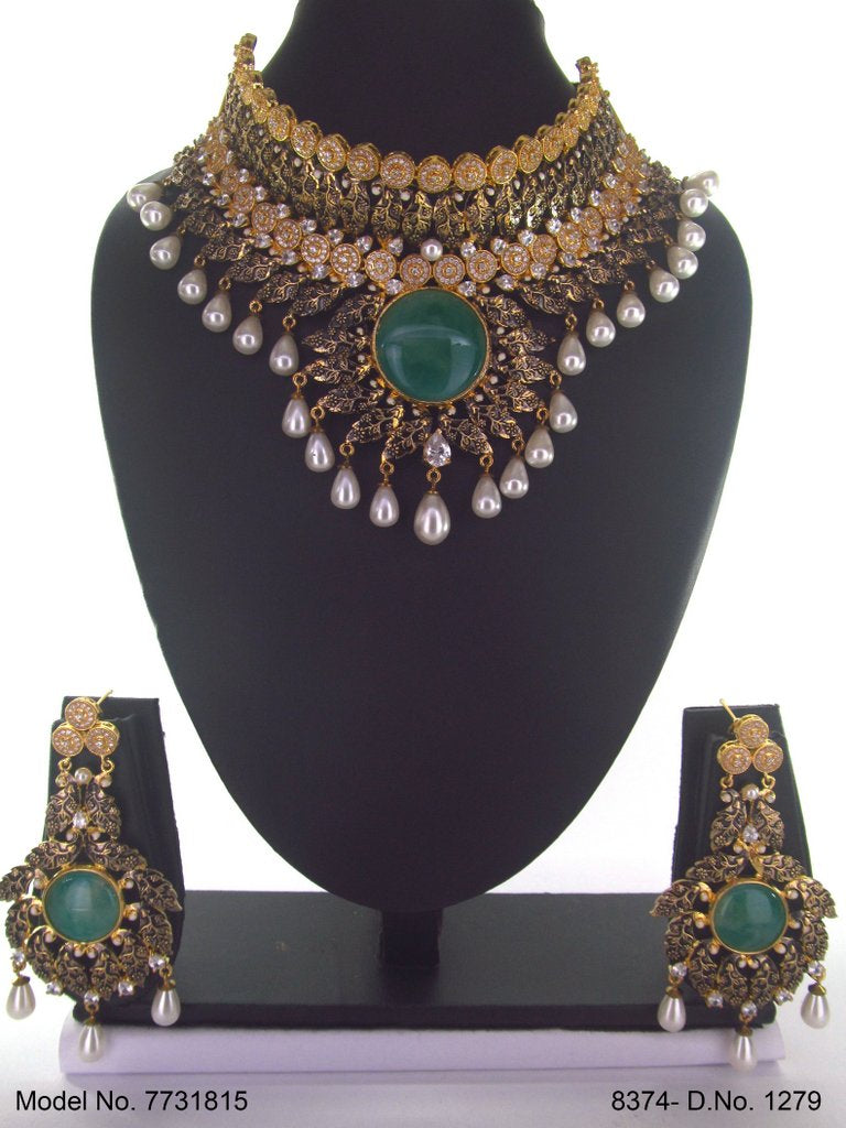 Necklace Set with Classic earrings - 7731813 - Color variant