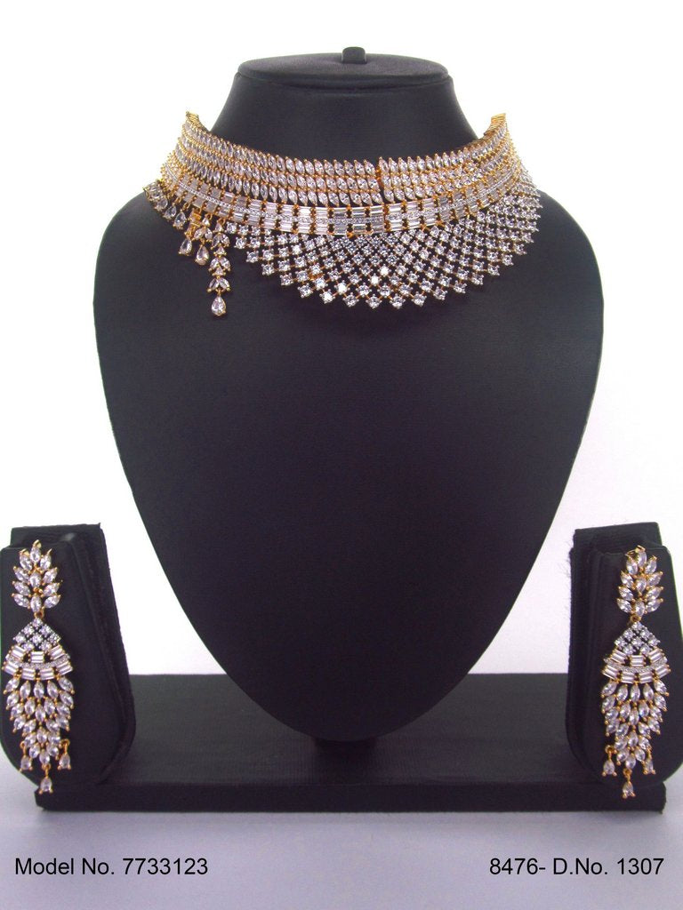 Choker Necklace Set for Weddings - Amaara World USA - SKU 7733123