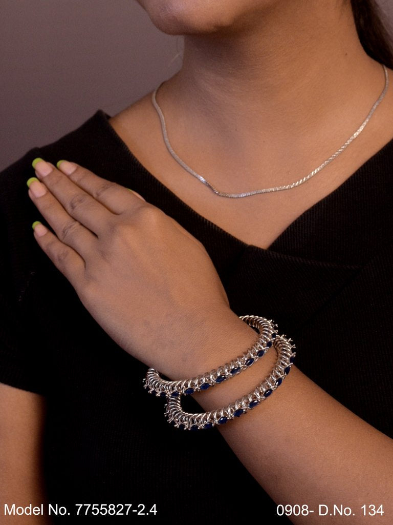 Modern Shine Bangles - View 2 - Amaara World