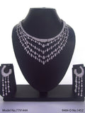 Fashion Necklace Set | Artificial Diamonds / Zircons - Style 1 - Amaara World