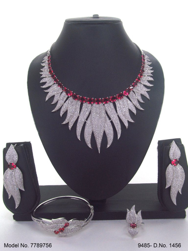 Bridesmaid Necklace Set for Traditional Weddings - Style 1 - Amaara World