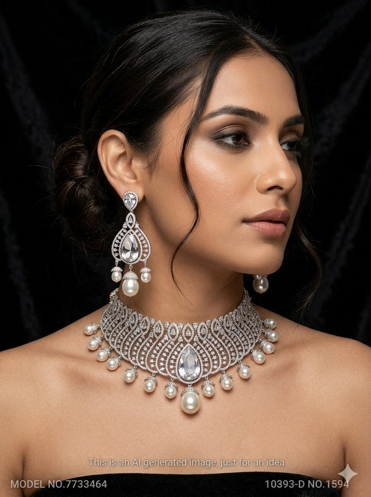 Artificial Lab Created Diamond Set