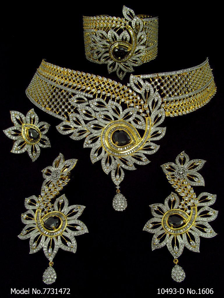 Artificial Lab Created Diamond Set - Amaara World USA - SKU 7731472