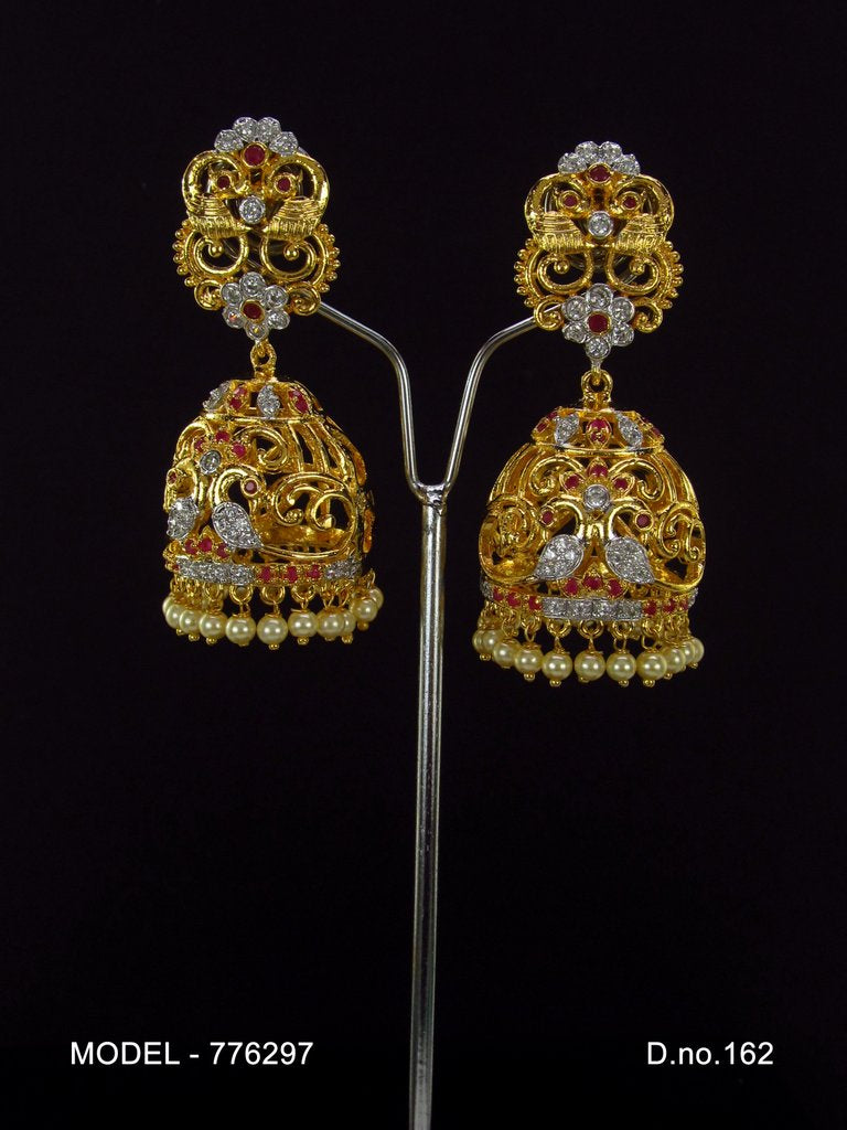Zircon Earrings | Cz / AD Jewelry - Style 1 - Amaara World