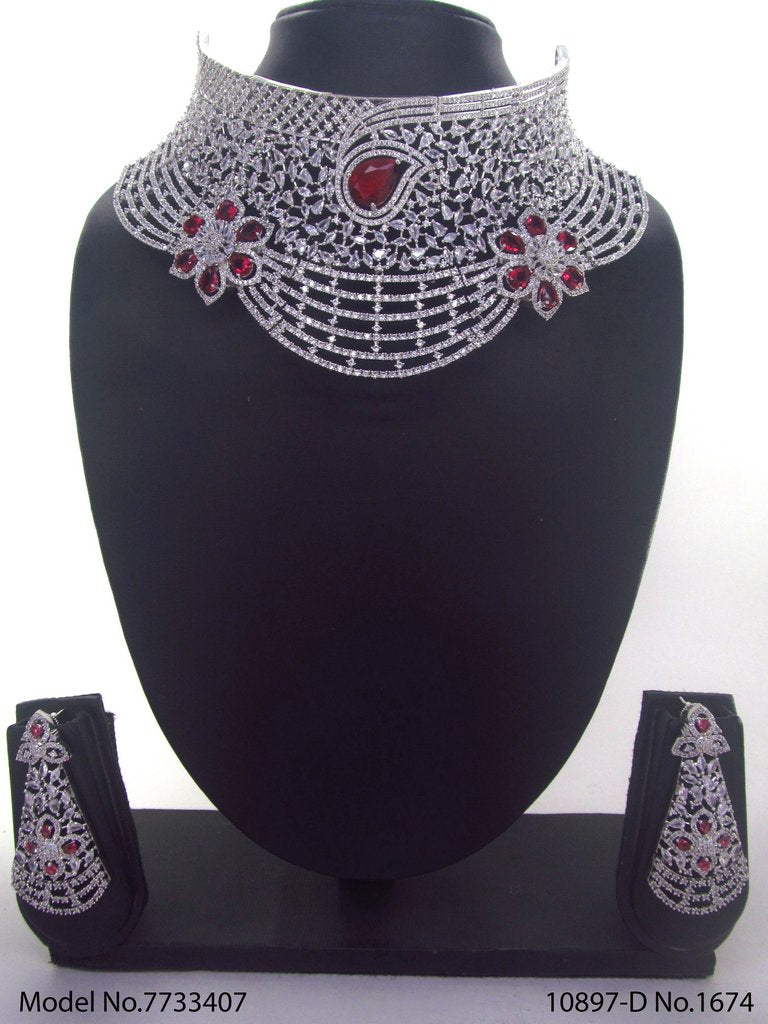 Imitaion Diamond looking Jewelry Set