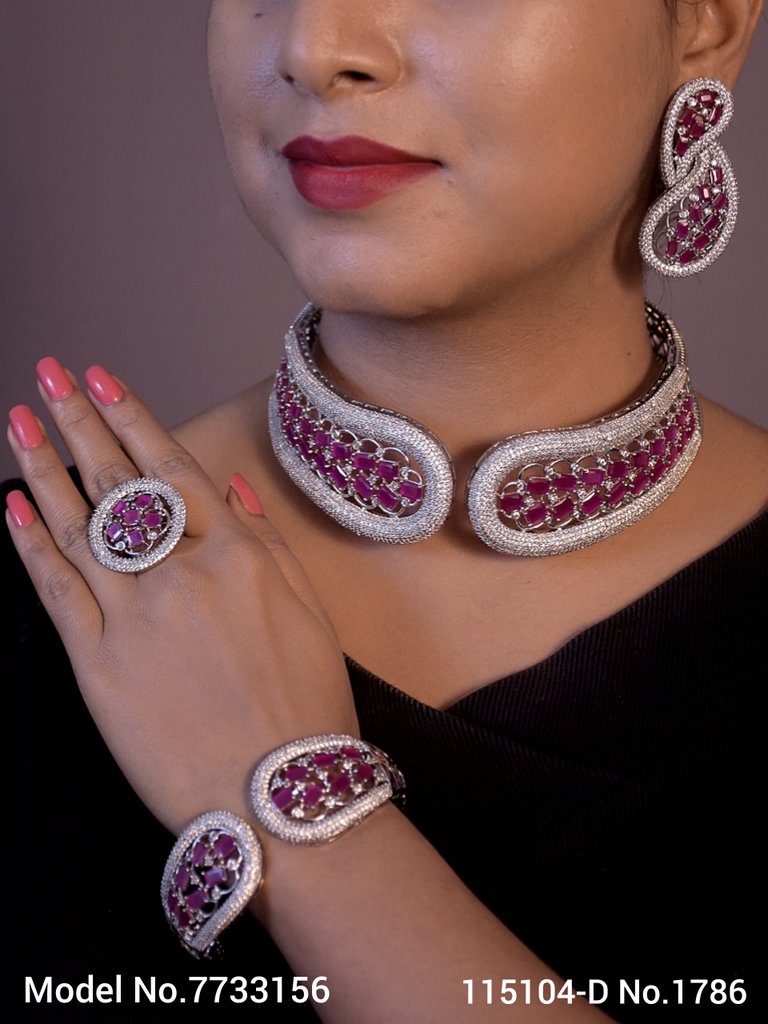 Original Zircon Wedding Jewellery - Amaara World USA - SKU 7733156