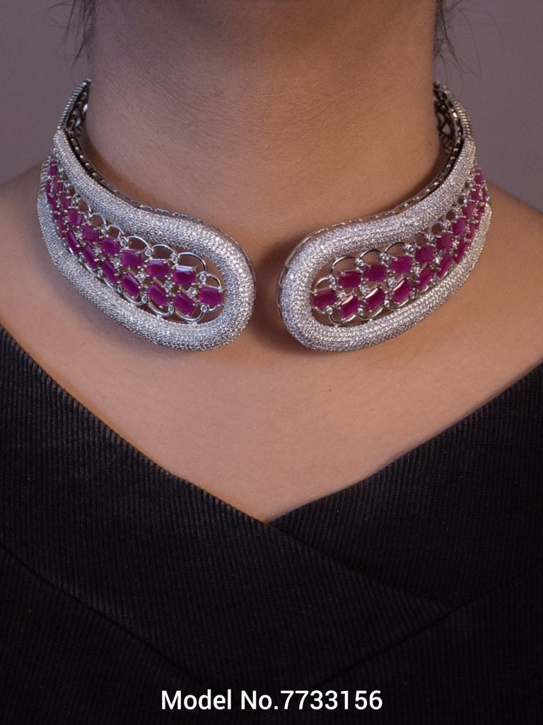 Original Zircon Wedding Jewellery - View 2 - Amaara World
