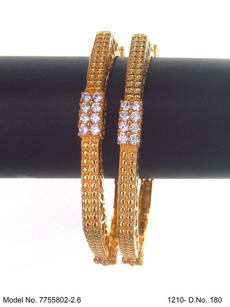 Crown Glow CZ Bangles - Amaara World USA - SKU 7755802