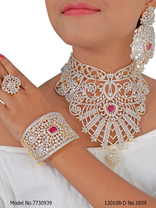 Choker Jewelry Set for Wedding Occasions - 7730939 - View 1