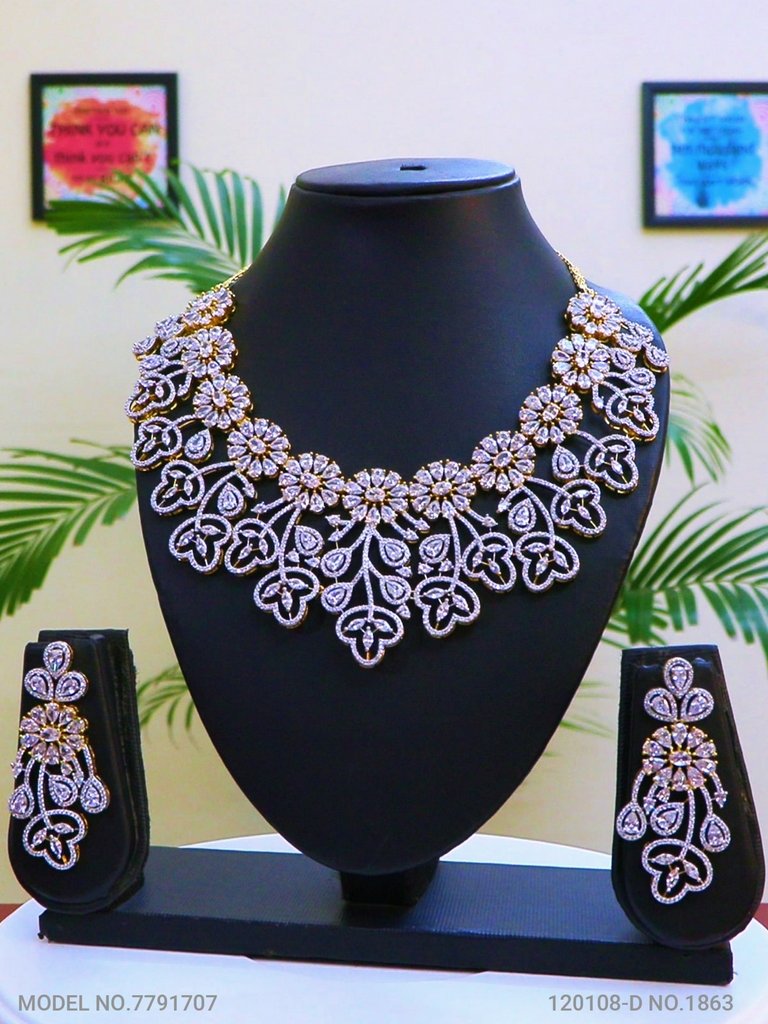 Imitation Diamond Cz Jewelry Set - Style 4 - Amaara World