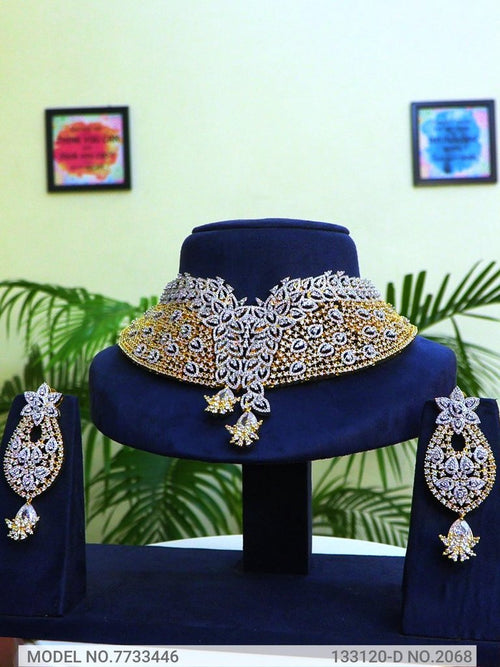 American Diamond Necklace Set