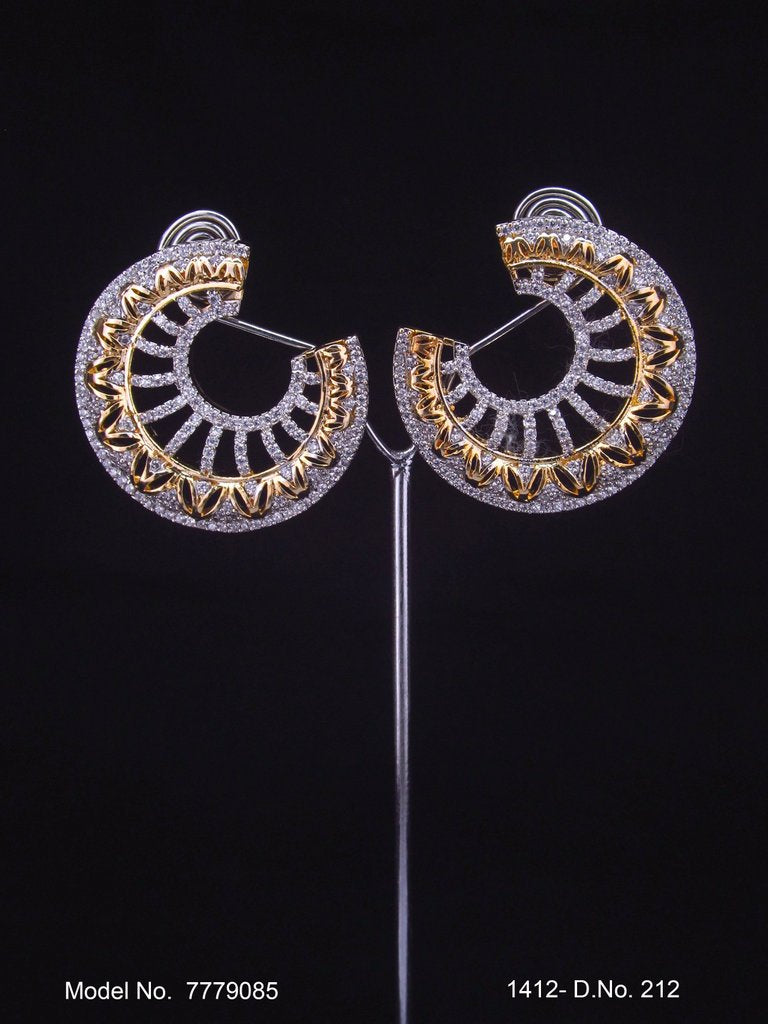 Cubic Zirconia Party Wear Studs Fashion Jewelry