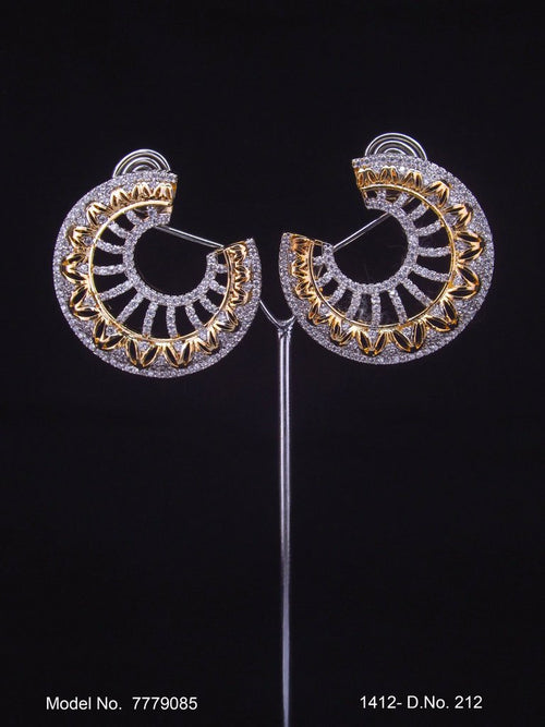 Cubic Zirconia Party Wear Studs Fashion Jewelry