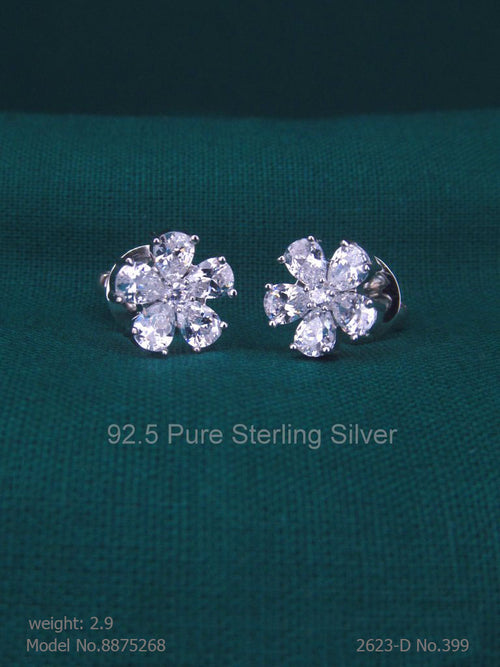 925 Sterling Silver Earrings - Amaara World USA - SKU 8875268