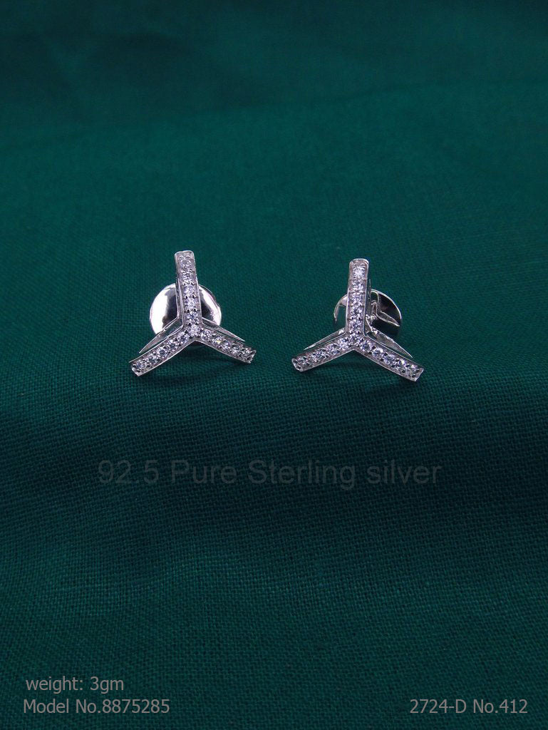 925 Sterling Silver Earrings - Amaara World USA - SKU 8875285