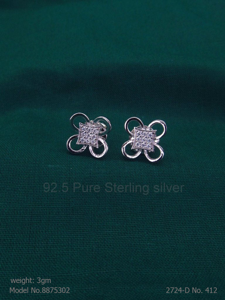 925 Sterling Silver Earrings - Amaara World USA - SKU 8875302