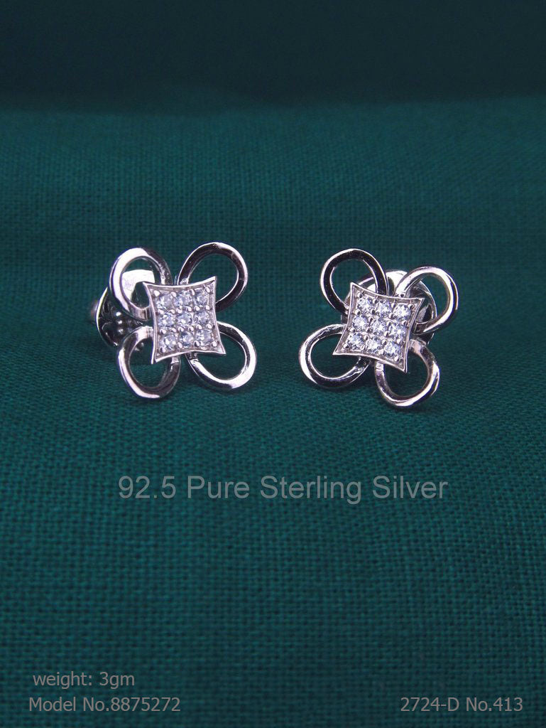 925 Sterling Silver Earrings - Style 3 - Amaara World