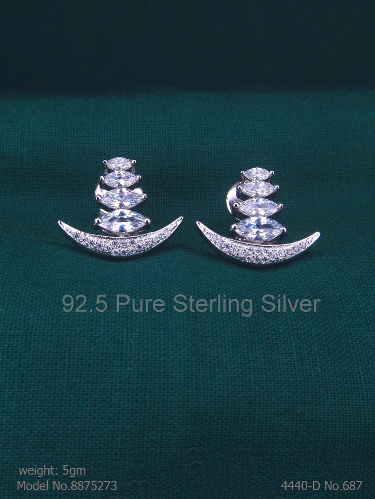 925 Sterling Silver Earrings - Style 2 - Amaara World