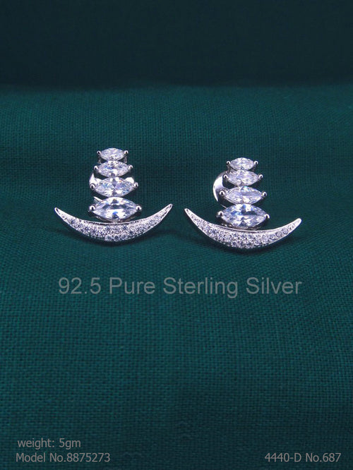 925 Sterling Silver Earrings - Style 2 - Amaara World
