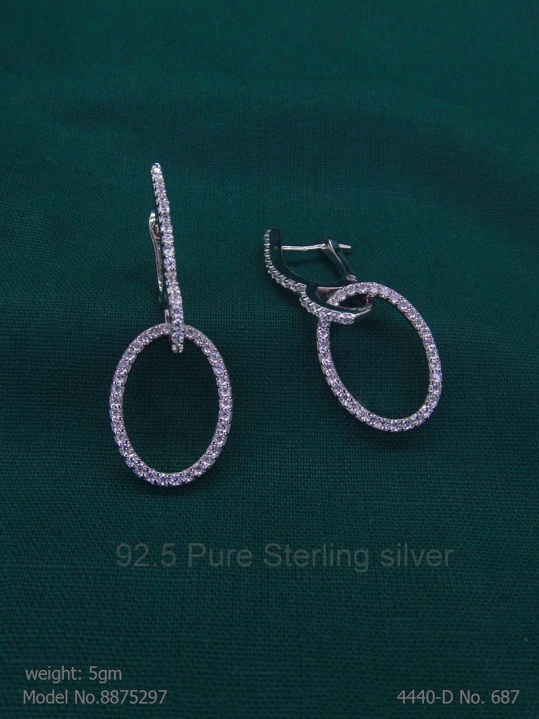 925 Sterling Silver Earrings - Style 3 - Amaara World