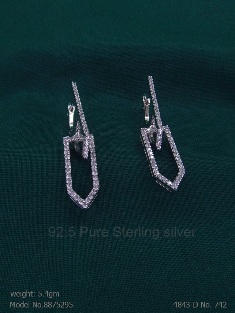 925 Sterling Silver Earrings - Amaara World USA - SKU 8875295