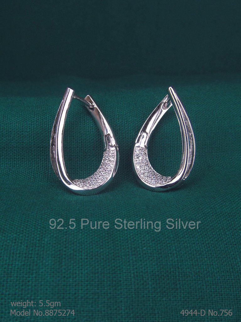 925 Sterling Silver Earrings - Amaara World USA - SKU 8875274
