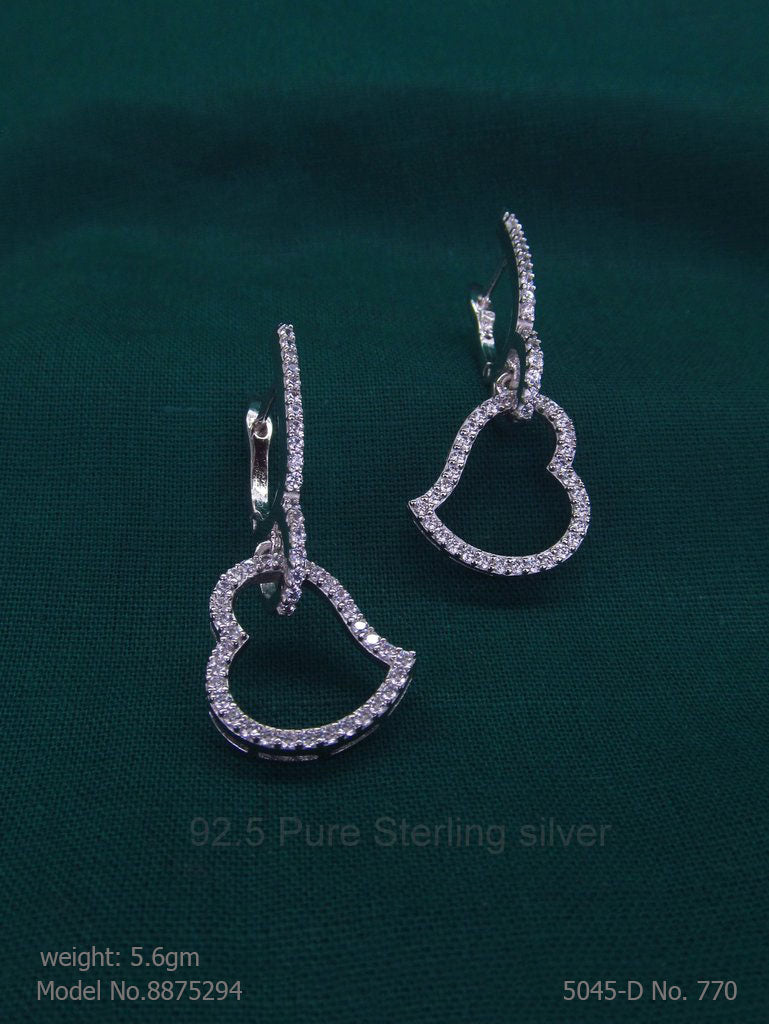 925 Sterling Silver Earrings - Amaara World USA - SKU 8875294