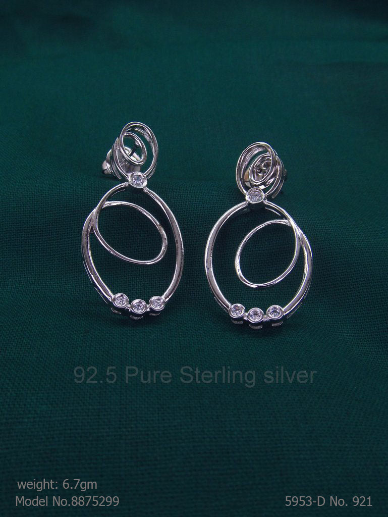 925 Sterling Silver Earrings - Amaara World USA - SKU 8875299
