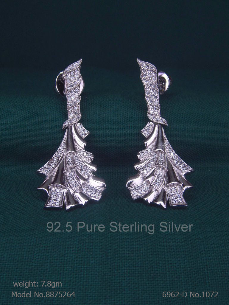 925 Sterling Silver Earrings - Amaara World USA - SKU 8875264