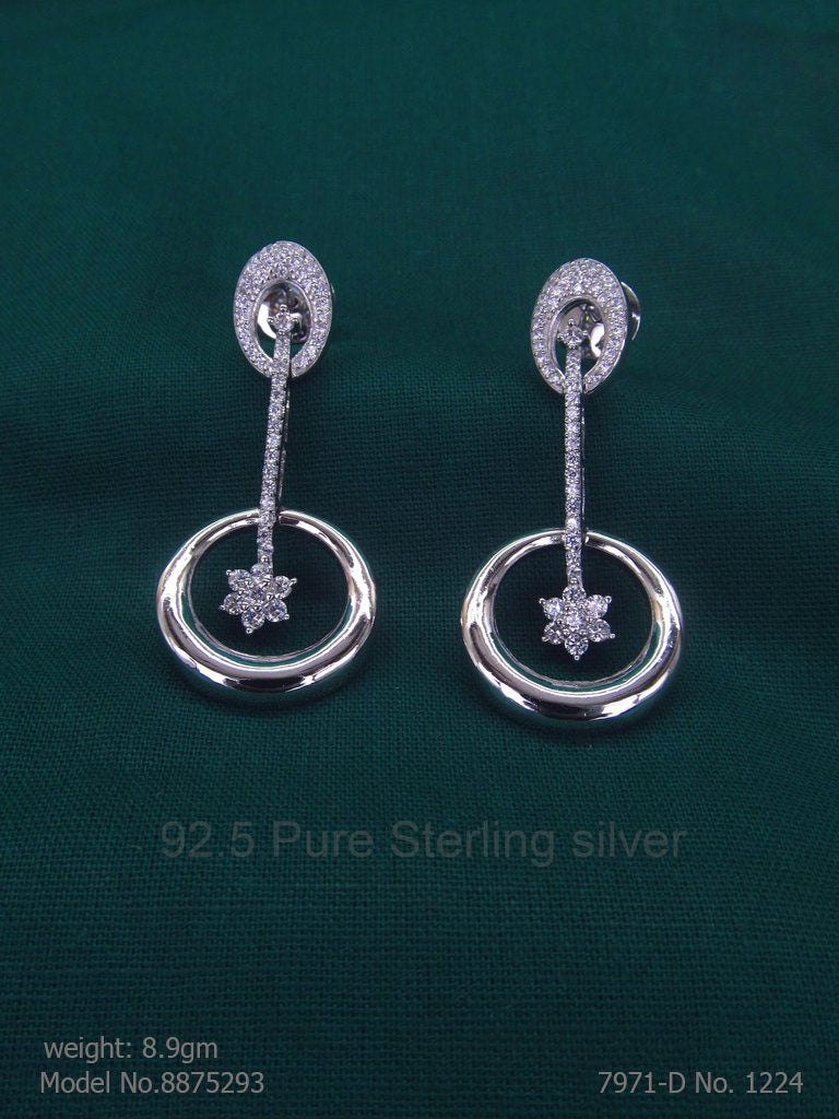 925 Sterling Silver Earrings - Amaara World USA - SKU 8875293