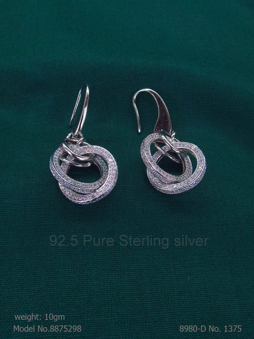 925 Sterling Silver Earrings - Amaara World USA - SKU 8875298