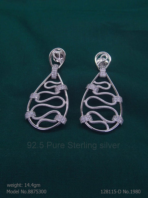 925 Sterling Silver Earrings - Amaara World USA - SKU 8875300