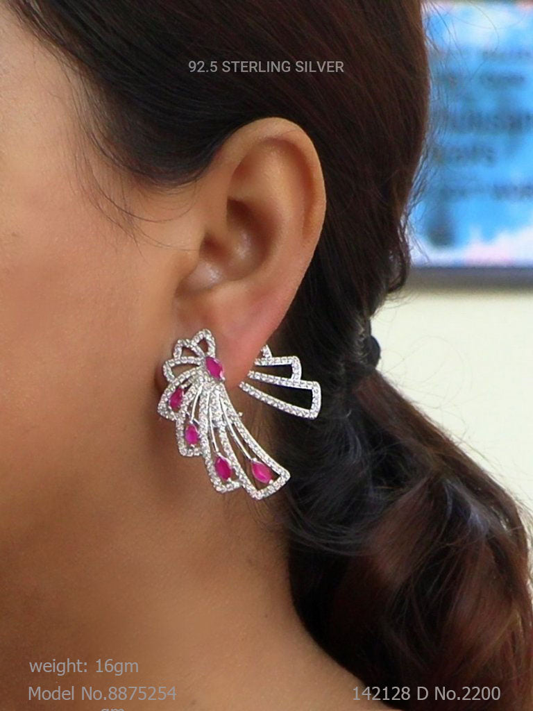 925 Sterling Silver Earrings - Style 3 - Amaara World